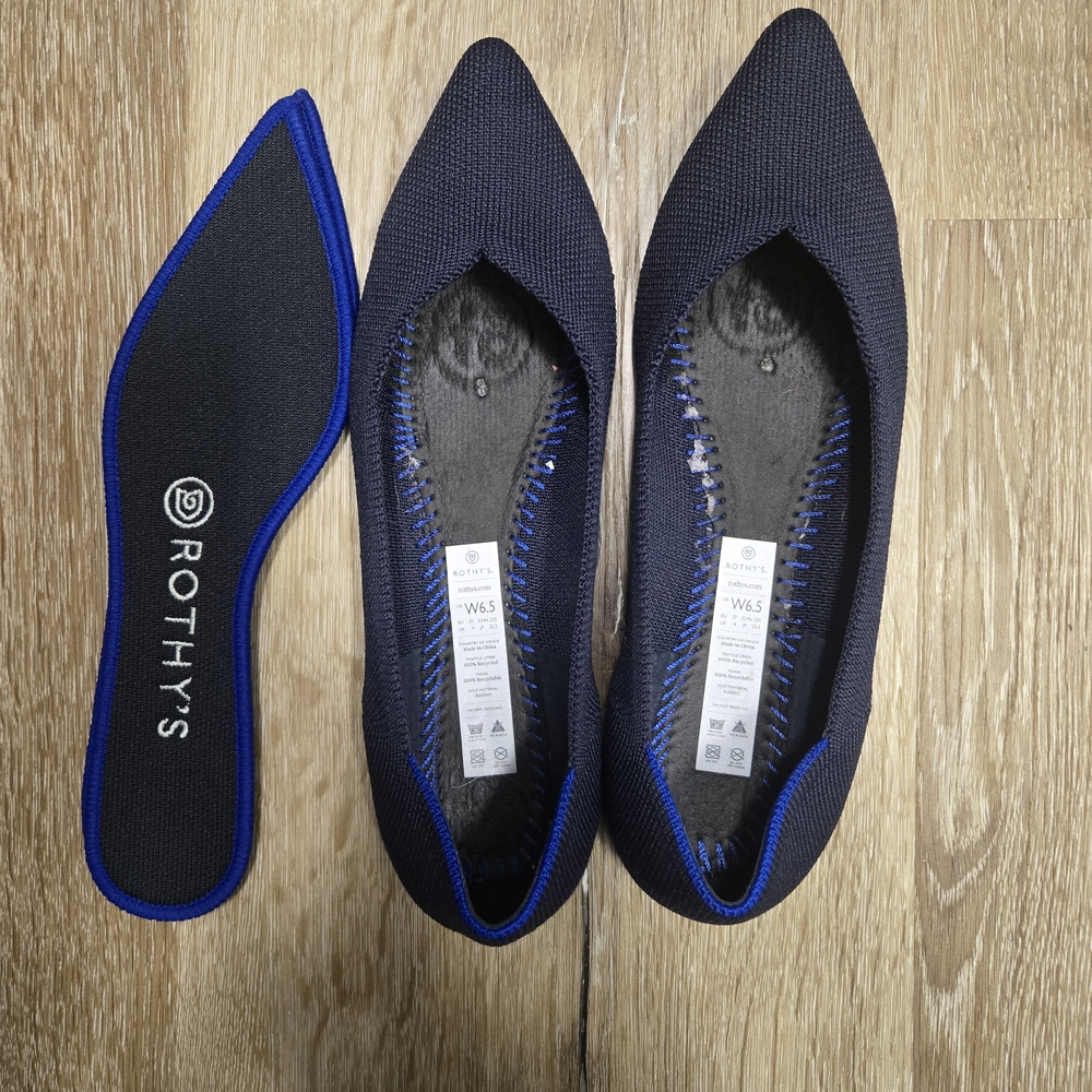Rothy's Women's Navy and Royal Blue Flats